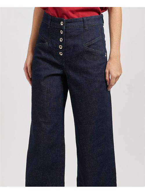 Jeans a palazzo per donna Patrizia Pepe con bottoni PATRIZIA PEPE | 8P0719-D113CA74